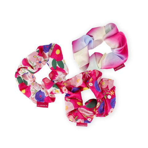 Legami - Set of 3 Hair Scrunchies - Hair We Are! - Flowers