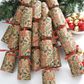 Celebration Crackers - 10 Inch - Holly Leaves Catering Design - Tray of 8