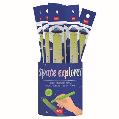 Legami - Ruler 15 cm - Space Explorer - Display Pack of 20 Pcs