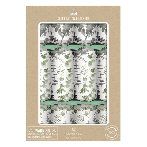 Celebration Crackers - Deluxe Crackers - 12 Inch - Eucalyptus Leaves - Box of 12