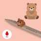 Legami - Gel Pen With Animal Decoration - Lovely Friends - Teddy Bear (ships as Pk of 15 - CPPKIT3)