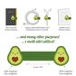 Legami Magnetic Clip - Avocado (ships as Pkof 6 - CATYAVOKIT2)