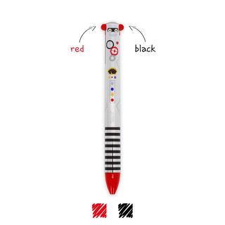Legami Two-Colour Ballpoint Pen - Click&Clack - Robot (ships as Pk of 12 - CLICKKIT29)