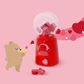 Legami - Mini Eraser Dispenser - Love Dispenser - Heart