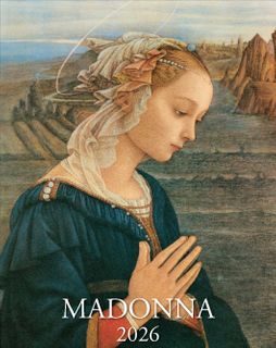 Istituto Fotocromo Italiano - 2026 Easel/Desk Calendar - Size 13.5 x 17 cm - Madonna