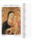 Istituto Fotocromo Italiano - 2026 Easel/Desk Calendar - Size 13.5 x 17 cm - Madonna