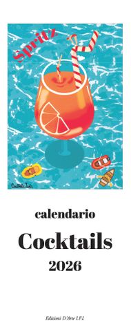 Istituto Fotocromo Italiano - 2026 Slim Calendar - Size 13.5 x 34 cm - Cocktails
