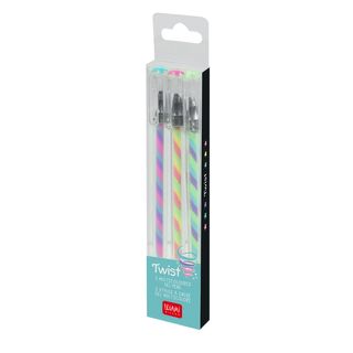 Legami Set of 3 Multicoloured Pens - Twist - Multicolor  (ships as a Pk of 12 -TWPKIT1)