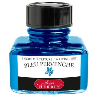 Jacques Herbin - D Writing Ink - 30mL Bottle - Bleu Pervenche (Periwinkle Blue)