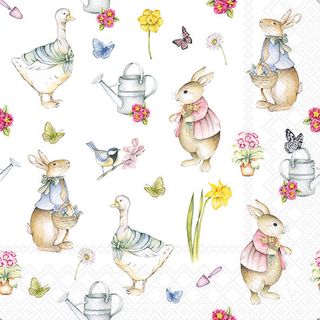 Ambiente - Paper Napkins - Pack of 20 - Luncheon Size - Easter Garden