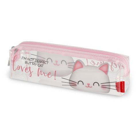 Legami - Transparent Pencil Case - Kitty