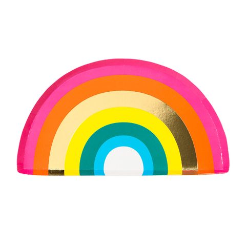 Talking Tables - Paper Plates - 25cm - Pack of 10 - Rainbow