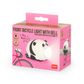 Legami - Rechargeable Front Bike Light with Bell - Panda