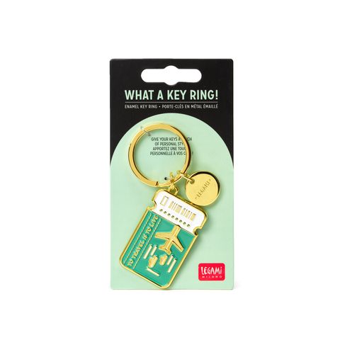 Legami - Enamel Key Ring - What A Key Ring - Travel