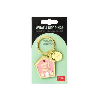 Legami - Enamel Key Ring - What A Key Ring - House