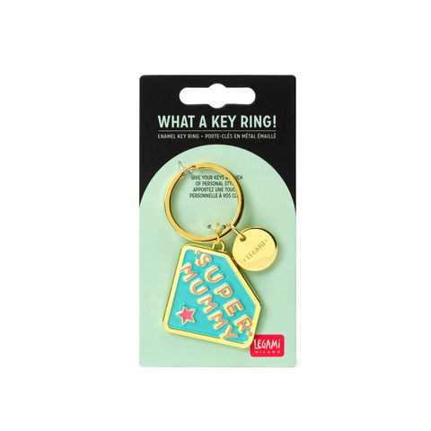 Legami - Enamel Key Ring - What A Key Ring - Super Mummy