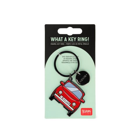 Legami - Enamel Key Ring - What A Key Ring! - Car