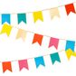 Talking Tables - Bunting with Gold Foil - 3m - Rainbow