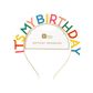 Talking Tables - It's My Birthday Headband - Alloy - Rainbow