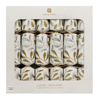 Talking Tables - Luxury Crackers - Hanging Decorations -12 Inch - Botanical Mistletoe - Set of 6