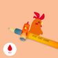 Legami - Set of 4 Erasable Gel Pen - Farm Sweet Farm