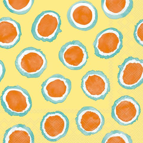 Ambiente - Paper Napkins - Pack of 20 - Luncheon Size - Amara Orange