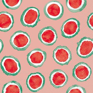 Ambiente - Paper Napkins - Pack of 20 - Luncheon Size - Amara Red