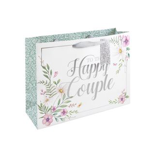 Eurowrap - Happy Couple Shopper - Gift Bag with Greeting Card