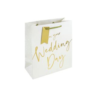 Eurowrap - Wedding Day Script - Medium Gift Bag