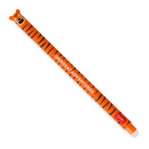 Legami - Erasable Gel Pen Single - Tiger - Orange ink (Ships as Pk 30 - EPORAKIT44)
