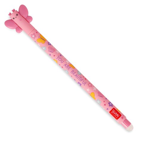 Legami - Erasable Gel Pen Single - Butterfly - Pink Ink (ships as Pk 30 - EPPINKIT45)