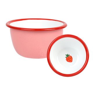 Talking Tables - Enamel Bowl - 10cm - Strawberry