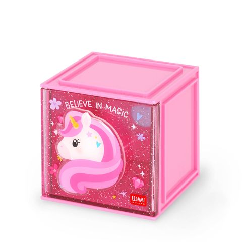 Legami - Stackable Desk Organiser - Cutie Cube - Unicorn