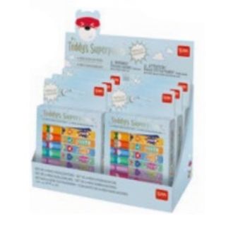 Legami - Set of 6 Mini Highlighters - Teddy's Superpower - Teddy Bear