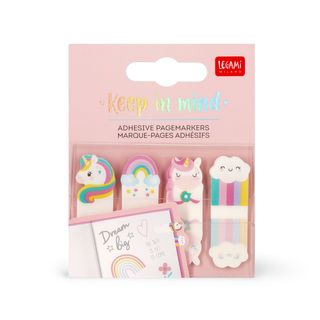 Legami - Adhesive Page Markers - Unicorn - Keep In Mind (Ships as Pk of 12 - SKNKIT1)