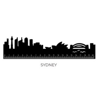 Legami - Ruler 20 cm - Follow The Skyline - Sydney (Ships as Pk of 12 - SRKIT19)