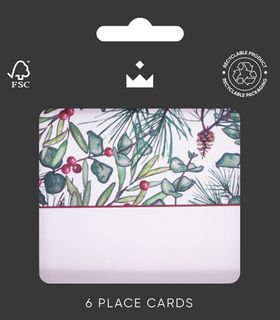 Celebration Crackers - Christmas Sprig - Place Cards - Pack of 6