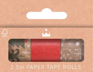 Celebration Crackers - Christmas Forest - Paper Tape 5m x 25mm - Pack of 3*