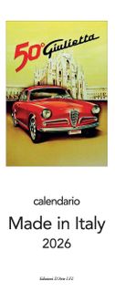 Istituto Fotocromo Italiano - 2026 Slim Calendar - Size 13.5 x 34 cm - Made in Italy