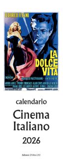 Istituto Fotocromo Italiano - 2026 Slim Calendar - Size 13.5 x 34 cm - Cinema Italiano
