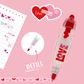 Legami - Decoration Tape Pen - Heart (Ships as Pk of 12 - DTKIT1)