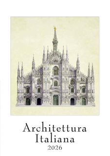 Istituto Fotocromo Italiano - 2026 Art Calendar - Medium Size 24 x 34 cm - Architettura Milano