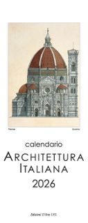 Istituto Fotocromo Italiano - 2026 Slim Calendar - Size 13.5 x 34 cm - Architettura Italiana
