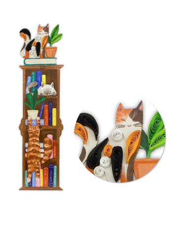 Origamo - Bookmark - Filigrana - Cats