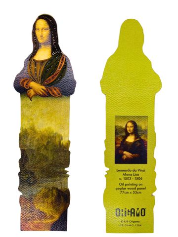 Origamo - Bookmark - The Artists Collection - Da Vinci - Mona Lisa