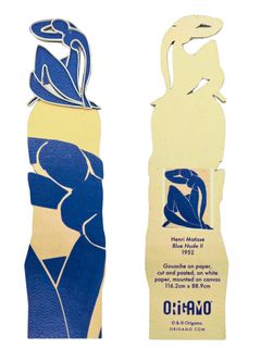 Origamo - Bookmark - The Artists Collection - Matisse - Blue Nude