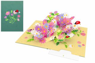 Origamo - Pop Up Greeting Card - Kirigami Collection - Flowers