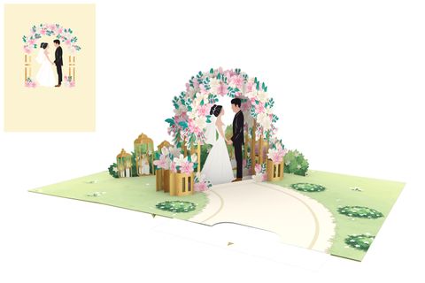 Origamo - Pop Up Greeting Card - Kirigami Collection - Wedding Arch