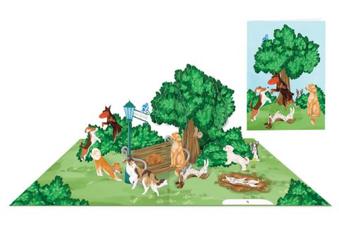 Origamo - Pop Up Greeting Card - Kirigami Collection - Dogs