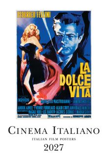 Istituto Fotocromo Italiano - 2027 Art Calendar - Large Size 35 x 50 cm - Cinema Italiana